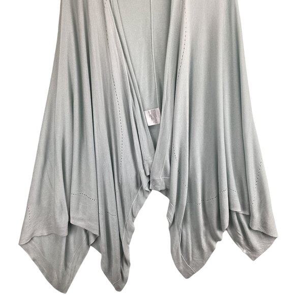 Lululemon Sweater Wrap Shrug Draped Size OS Silk Blend Light Blue Super Soft - Picture 4 of 6